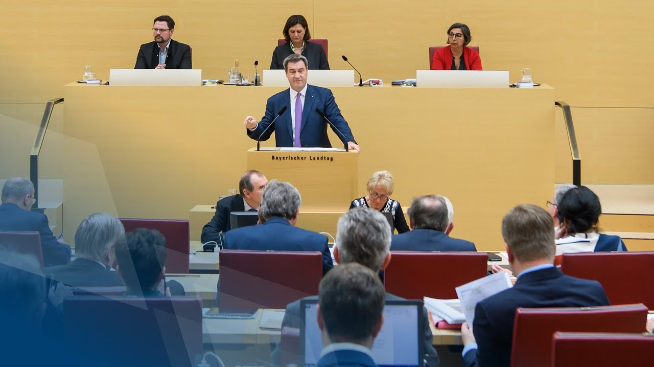 „Für ein starkes und freies Europa“ – Ministerpräsident Dr. Markus Söder hat am 23. Mai 2019 vor dem Bayerischen Landtag eine Regierungserklärung gehalten.